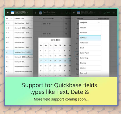 Quickbase Data-Grid editor tool