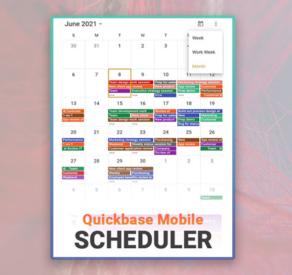 Event viewer and Scheduler Calendar